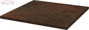Клинкерная плитка Ceramika Paradyz Semir brown базовая структурная (30x30)